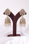 RPS Elegant Ethnic Pearl And Kundan Earrings Wholesale Market In Surat
